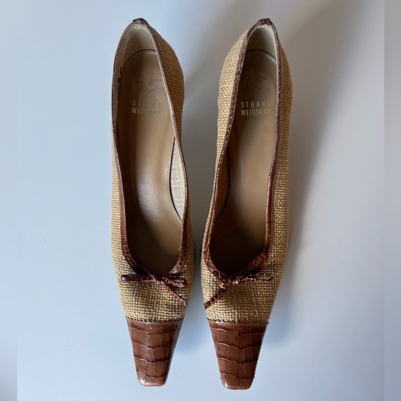 Stuart Weitzman Woven Kitten Heels - Picture 6 of 9